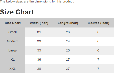 Magento 2 Product Size Chart - User Manual - Knowband Blog | Ecommerce ...